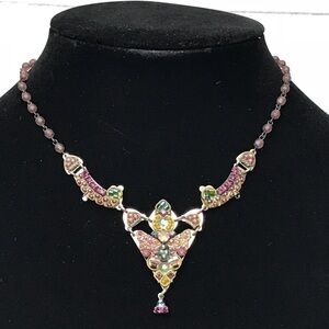 Vintage Ayala Bar Colorful Purple Necklace